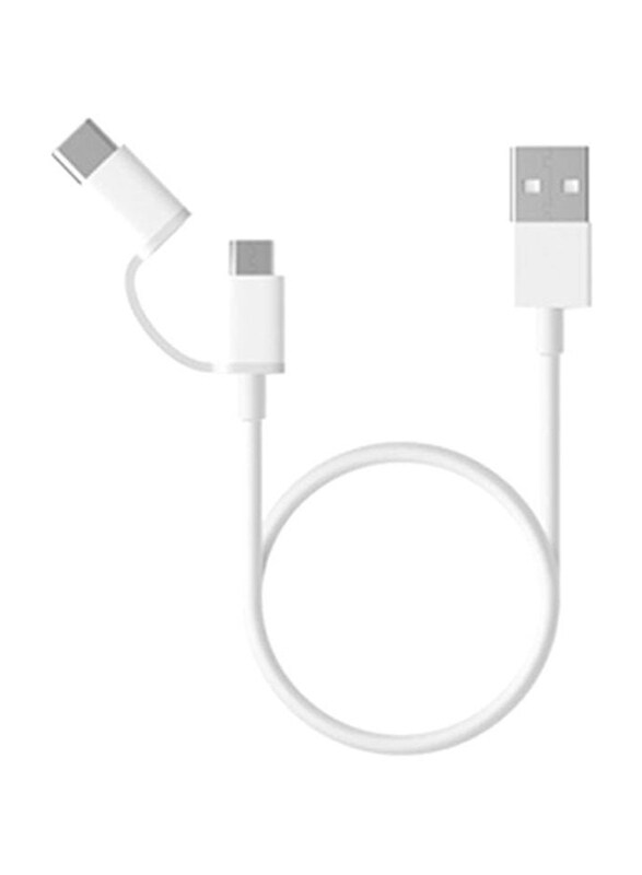 Xiaomi 100cm 2-in-1 Micro USB Cable, USB Type A to Multiple Types USB Cable, White
Xiaomi 100cm 2-in-1 Micro USB Cable, USB Type A to Multiple Types USB Cable, White