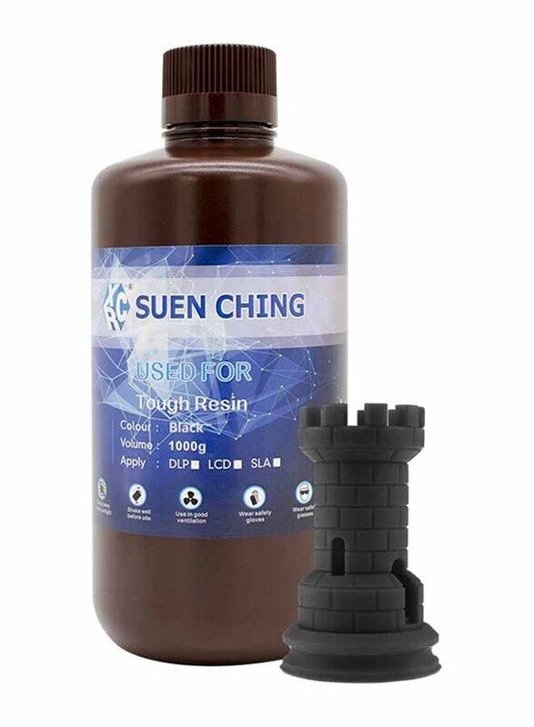 Suen Ching Low-odor Tough Resin Material 3D Printing Sparkmarker, Black
Suen Ching Low-odor Tough Resin Material 3D Printing Sparkmarker, Black