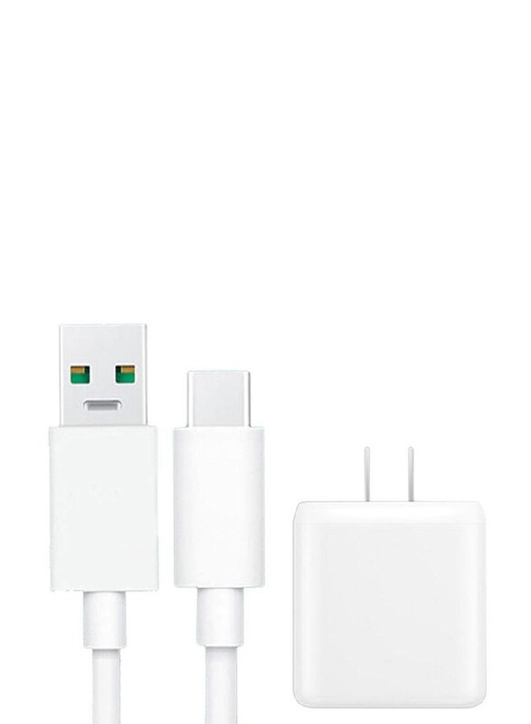 OPPO Vooc Reno Charging Power Adapter with USB Type A to Micro USB Charging Cable, White
OPPO Vooc Reno Charging Power Adapter with USB Type A to Micro USB Charging Cable, White
