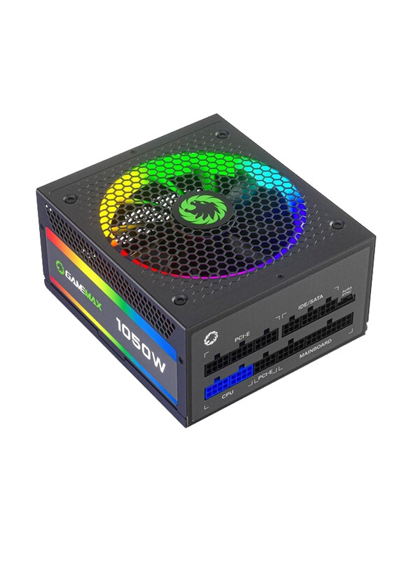 GameMax Fully Modular 80+ Gold Certified with ARGB Light Power Supply, 1050W, RGB-1050, Black
GameMax Fully Modular 80+ Gold Certified with ARGB Light Power Supply, 1050W, RGB-1050, Black