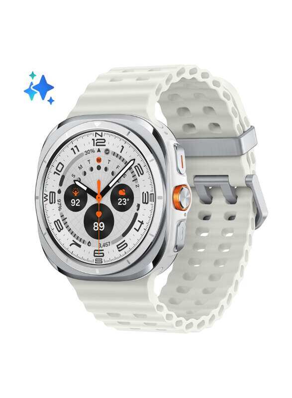 Samsung Galaxy Watch Ultra 47mm (Middle East Version) Smartwatch, LTE, Health Monitoring, Fitness Tracker - Titanium White
Samsung Galaxy Watch Ultra 47mm (Middle East Version) Smartwatch, LTE, Health Monitoring, Fitness Tracker - Titanium White