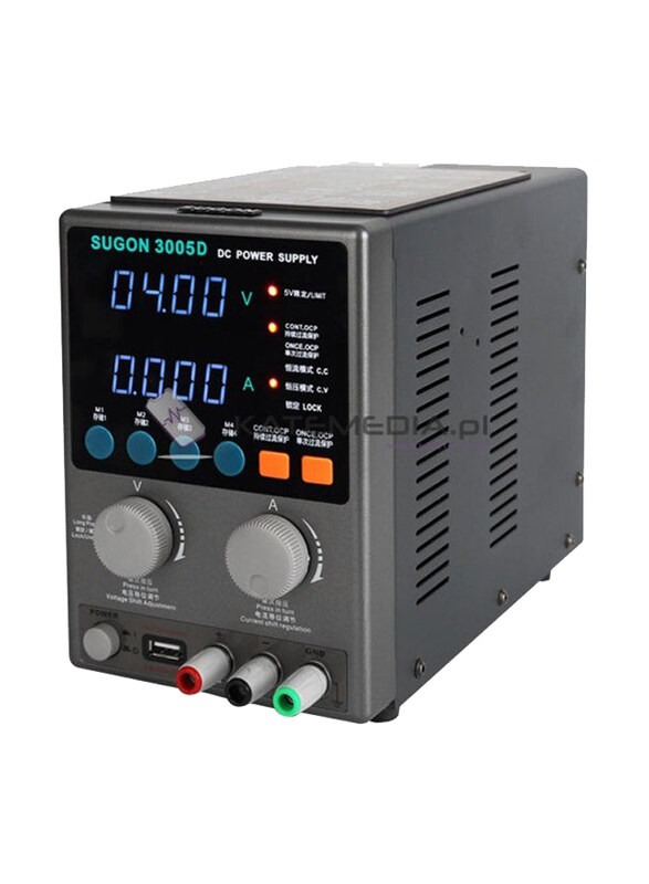 Kaisi SOGON 3005D 30V 5A DC Power Supply Adjustable 4-Digit Display Laboratory Power Supply, Grey/Black
Kaisi SOGON 3005D 30V 5A DC Power Supply Adjustable 4-Digit Display Laboratory Power Supply, Grey/Black