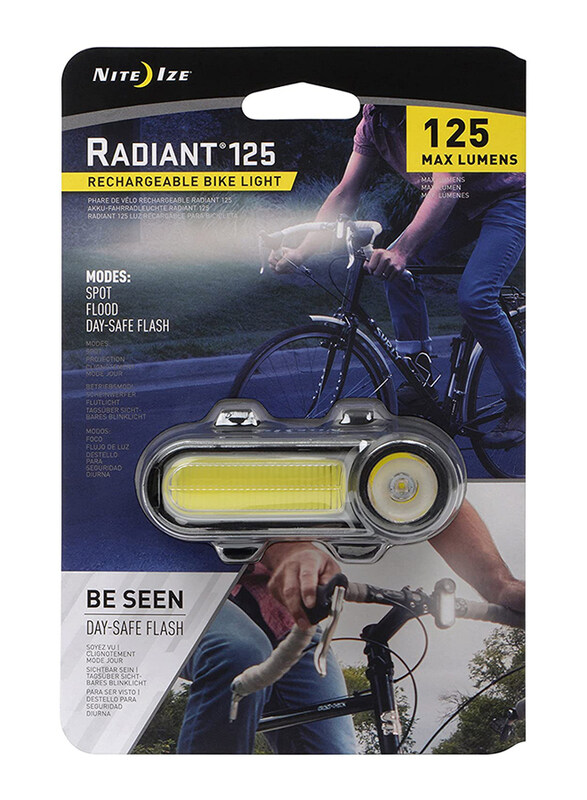 Nite Ize Radiant-125 125 Max Lumens Rechargeable Bike Light, R125RBA-02-R7, White
Nite Ize Radiant-125 125 Max Lumens Rechargeable Bike Light, R125RBA-02-R7, White