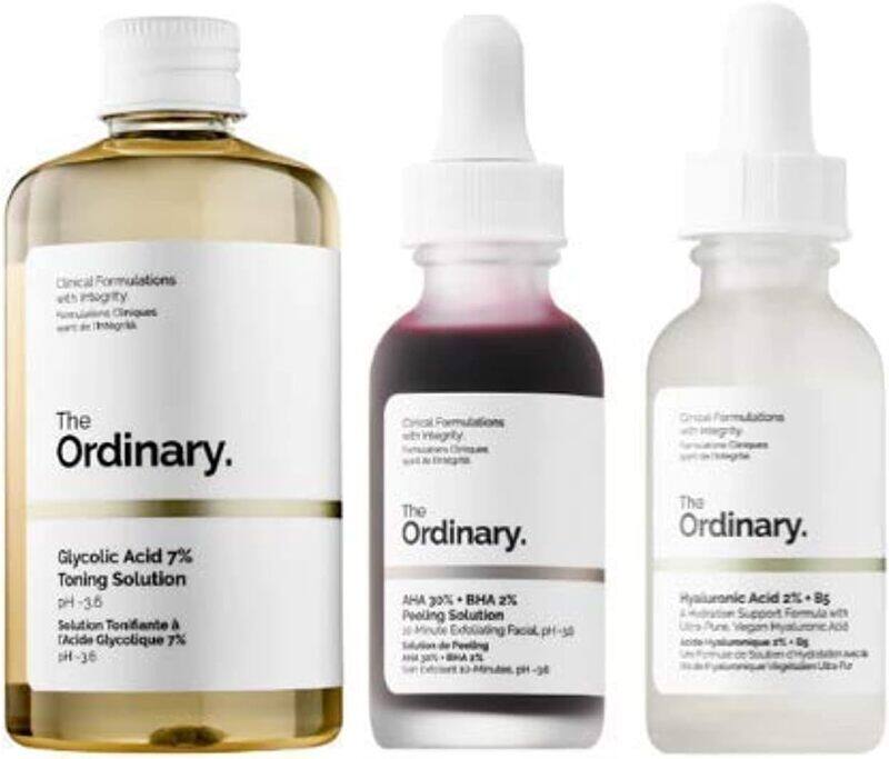 The Ordinary 3 Bottles Face Serum Set, Peeling Solution, Hyaluronic Acid And Glycolic Acid AHA 30%+BHA 2% Peeling Solution! Hyaluronic Acid 2%+B5, Gly
The Ordinary 3 Bottles Face Serum Set, Peeling Solution, Hyaluronic Acid And Glycolic Acid AHA 30%+BHA 2% Peeling Solution! Hyaluronic Acid 2%+B5, Gly
