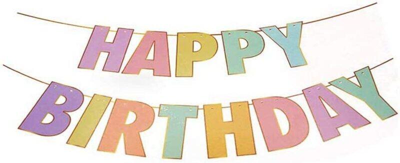 Generic Beautiful Happy Birthday Banner Flag for Any Occasion, Set, Multicolour
Generic Beautiful Happy Birthday Banner Flag for Any Occasion, Set, Multicolour