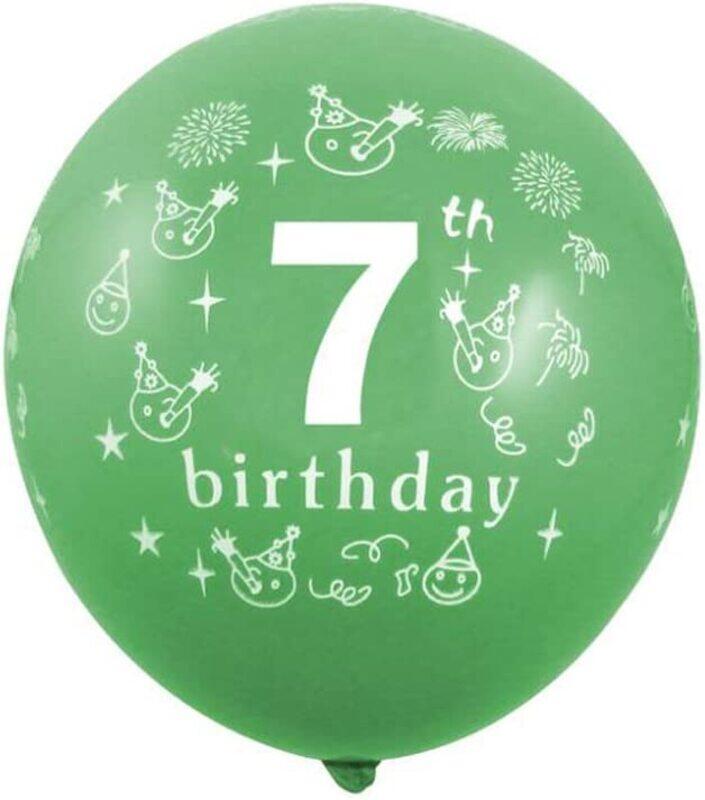 Generic Party Fun 12-inch No. 7 Birthday Balloons, Pack of 12 Pieces, Multicolour
Generic Party Fun 12-inch No. 7 Birthday Balloons, Pack of 12 Pieces, Multicolour