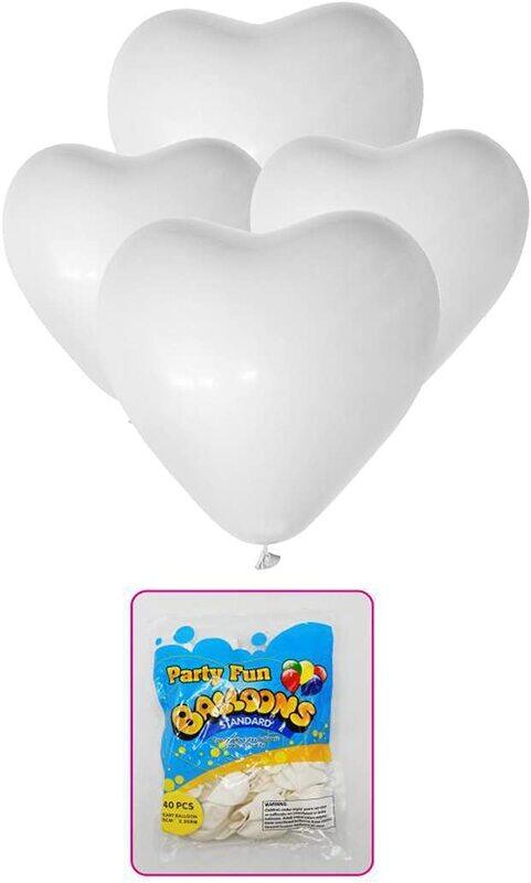 Generic Party Fun 12-inch Heart Shaped Balloon, Pack of 40 Units, Standard Clear White
Generic Party Fun 12-inch Heart Shaped Balloon, Pack of 40 Units, Standard Clear White