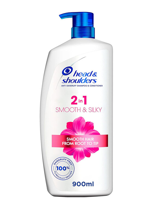 Head & Shoulders Smooth & Silky 2in1 Anti-Dandruff Shampoo with Conditioner for Dry Hair, 900ml
Head & Shoulders Smooth & Silky 2in1 Anti-Dandruff Shampoo with Conditioner for Dry Hair, 900ml