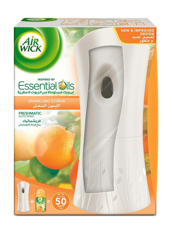 Air Wick Sparkling Citrus Scent Freshmatic Auto Spray Air Freshener Kit, 2 Pieces
Air Wick Sparkling Citrus Scent Freshmatic Auto Spray Air Freshener Kit, 2 Pieces