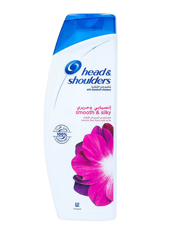 Head & Shoulders Smooth and Silky Anti-Dandruff Shampoo for All Hair Types, 400ml
Head & Shoulders Smooth and Silky Anti-Dandruff Shampoo for All Hair Types, 400ml