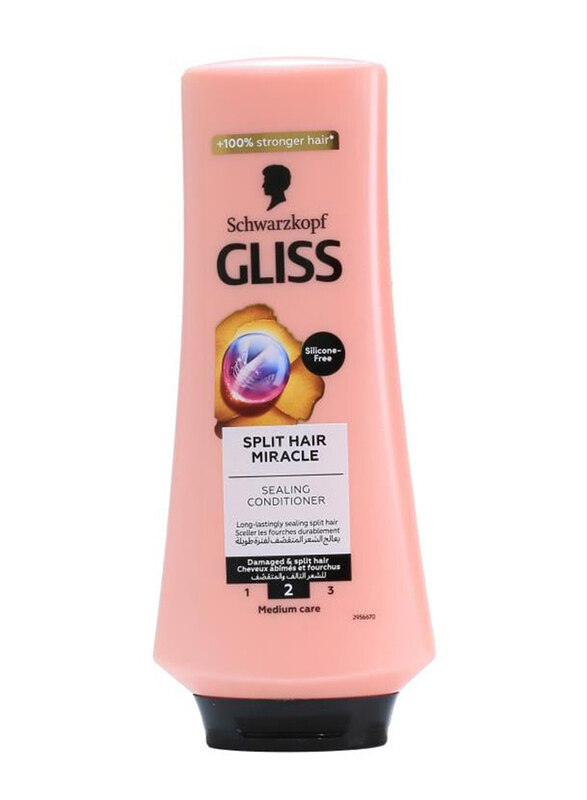 Schwarzkopf Gliss Split Hair Miracle Medium Care Sealing Conditioner for Damaged & Split Hair, 360ml
Schwarzkopf Gliss Split Hair Miracle Medium Care Sealing Conditioner for Damaged & Split Hair, 360ml