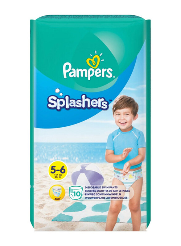 Pampers Splashers Disposable Swimming Pants, Size 5-6, 14+ kg, Carry Pack, 10 Count
Pampers Splashers Disposable Swimming Pants, Size 5-6, 14+ kg, Carry Pack, 10 Count