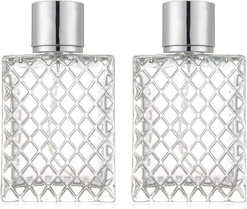 RGT 2 Pieces Empty Perfume Bottle, Clear Refillable Perfume Bottle, Vintage Glass Bottle, Square Mesh Perfume Bottle, for Perfume, Essential Oil, Tone
RGT 2 Pieces Empty Perfume Bottle, Clear Refillable Perfume Bottle, Vintage Glass Bottle, Square Mesh Perfume Bottle, for Perfume, Essential Oil, Tone