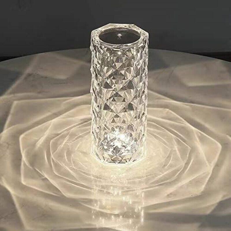 ZBYOvO Rechargeable LED Crystal Diamond 3D Rose Table Lamp with Touch Control 3 Colour Changing, Clear
ZBYOvO Rechargeable LED Crystal Diamond 3D Rose Table Lamp with Touch Control 3 Colour Changing, Clear