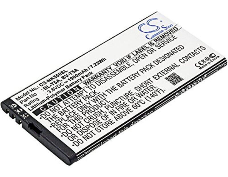 CameronSino 1900mAh Replacement Battery for Nokia Microsoft BL-T5A BV-T5A, White
CameronSino 1900mAh Replacement Battery for Nokia Microsoft BL-T5A BV-T5A, White