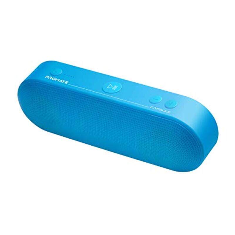 Promate Portable Bluetooth Wireless Speaker with Mic 6W HD Sound Quality 3H Playtime FM Radio, Blue
Promate Portable Bluetooth Wireless Speaker with Mic 6W HD Sound Quality 3H Playtime FM Radio, Blue