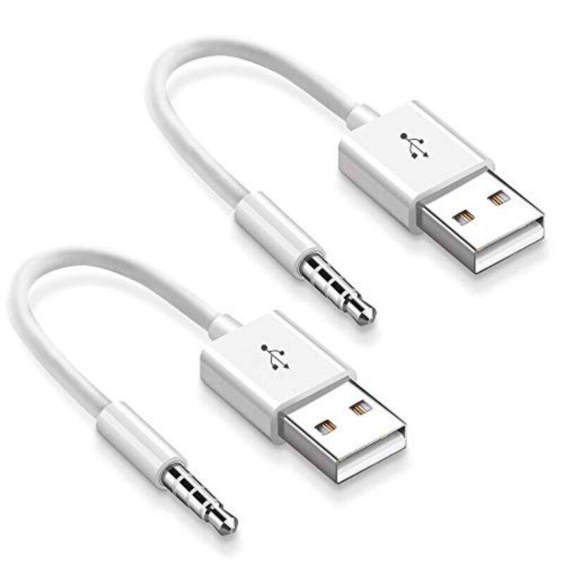 iMangoo iPod Shuffle Cable, USB Data Sync Cable 3.5mm AUX Plug Male to USB Male Audio Jack Charging Cable for iPod, White
iMangoo iPod Shuffle Cable, USB Data Sync Cable 3.5mm AUX Plug Male to USB Male Audio Jack Charging Cable for iPod, White