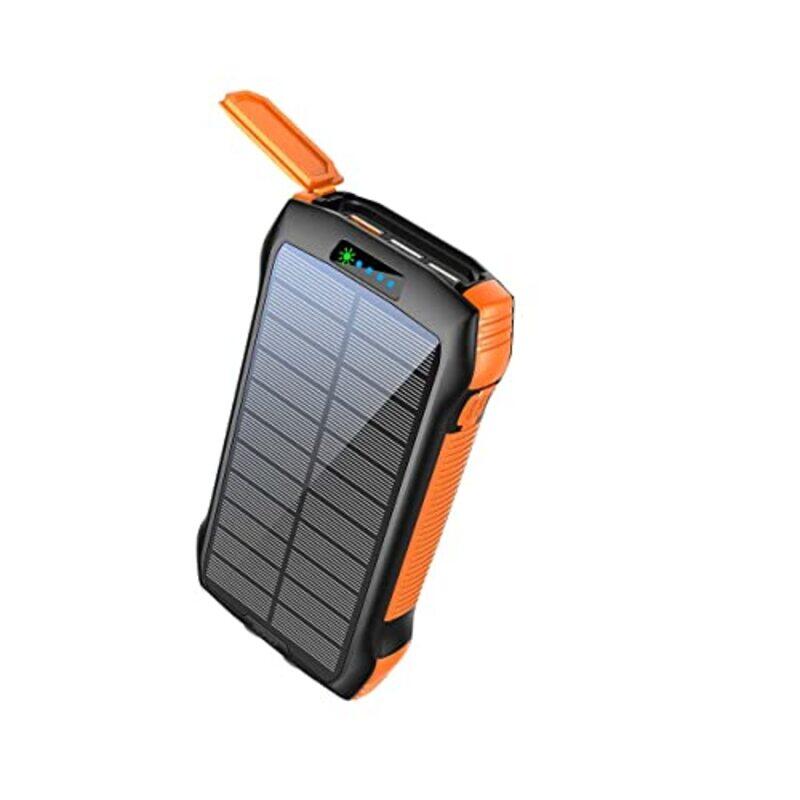 Promate 20000mAh Wireless LED Solar Power Bank with USB Type-C/Micro USB Input, 20W, SOLARTANK-20PDQI, Orange/Black
Promate 20000mAh Wireless LED Solar Power Bank with USB Type-C/Micro USB Input, 20W, SOLARTANK-20PDQI, Orange/Black