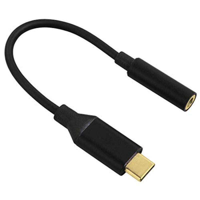 Hama 10-cm Elements Pro 3.5mm Female AUX Audio Adapter, USB Type-C Male to Female 3.5mm Jack for Smartphones, Black
Hama 10-cm Elements Pro 3.5mm Female AUX Audio Adapter, USB Type-C Male to Female 3.5mm Jack for Smartphones, Black