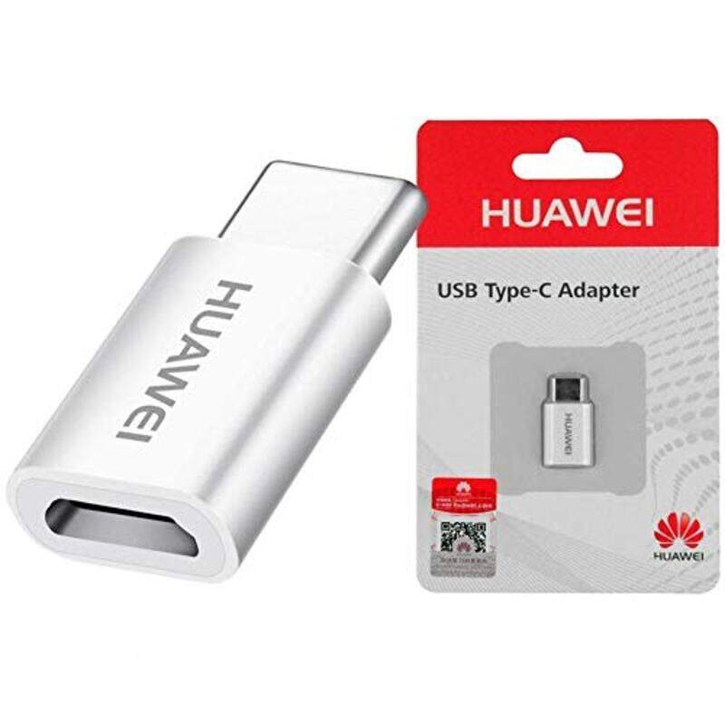 Huawei USB Type-C Adapter, Micro USB to USB Type-C for Smartphone/Tablets, White
Huawei USB Type-C Adapter, Micro USB to USB Type-C for Smartphone/Tablets, White