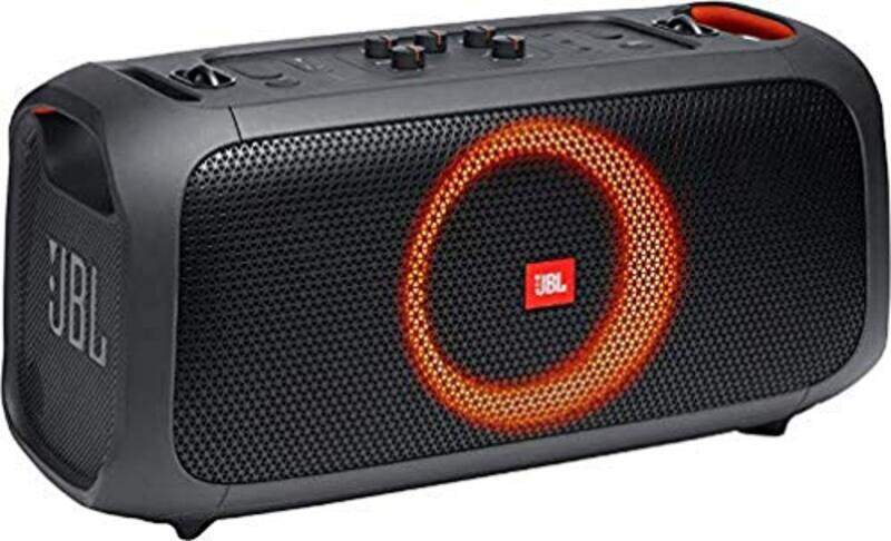 JBL Party Box On-The-Go - Portable Party Speaker with Lighting and Wireless Microphone, Black
JBL Party Box On-The-Go - Portable Party Speaker with Lighting and Wireless Microphone, Black