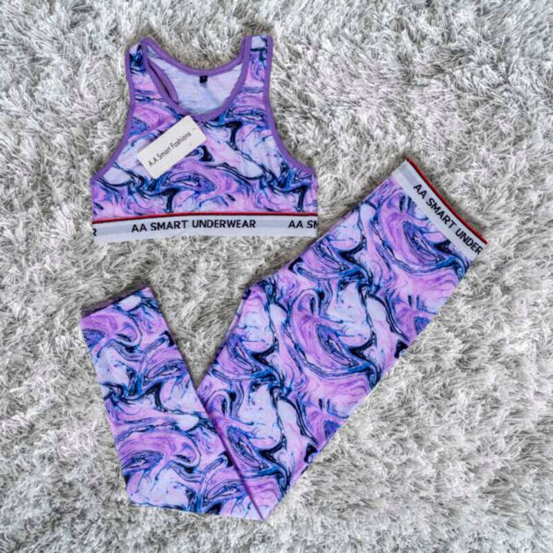 A.A Smart Fashions Yoga Suit Leggings Blotto Push-up Top and Pant for Women, Purple/White, Extra Large
A.A Smart Fashions Yoga Suit Leggings Blotto Push-up Top and Pant for Women, Purple/White, Extra Large