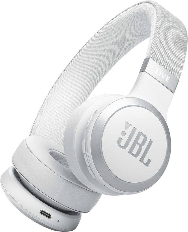 JBL Live 670NC Wireless On Ear Headphones With True Adaptive Noise Cancelling, White
JBL Live 670NC Wireless On Ear Headphones With True Adaptive Noise Cancelling, White