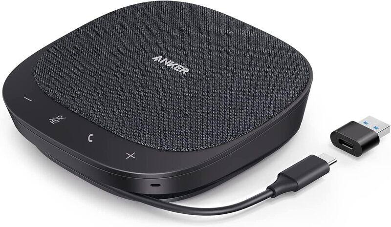 Anker PowerConf S330 USB Speakerphone, Conference Microphone for Home Office, Smart Voice Enhancement, Plug and Play, 360° Voice Coverage via 4 Microp
Anker PowerConf S330 USB Speakerphone, Conference Microphone for Home Office, Smart Voice Enhancement, Plug and Play, 360° Voice Coverage via 4 Microp