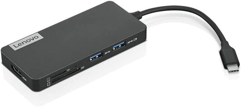 Universal Lenovo 7-in-1 USB-C Hub Docking Station for Monitors/Card Readers/Laptops, Black
Universal Lenovo 7-in-1 USB-C Hub Docking Station for Monitors/Card Readers/Laptops, Black