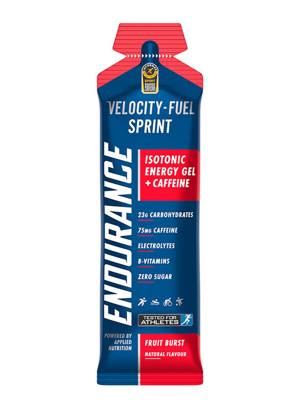 Applied Nutrition Endurance Velocity Fuel Sprint Isotonic Energy Gel Plus Caffeine, Fruit Burst, 1 Piece
Applied Nutrition Endurance Velocity Fuel Sprint Isotonic Energy Gel Plus Caffeine, Fruit Burst, 1 Piece