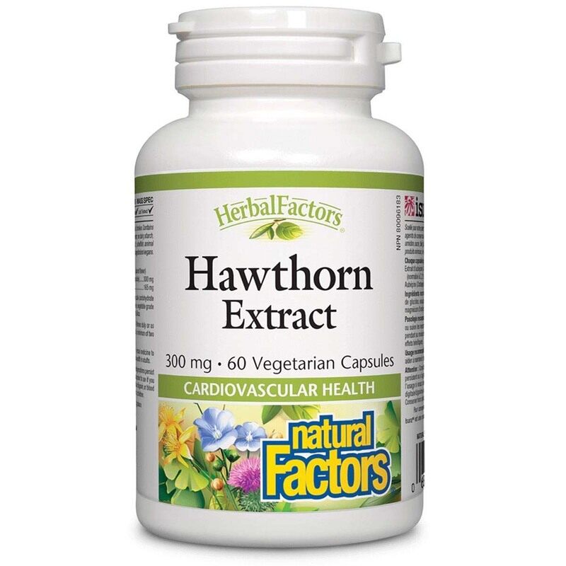 Natural Factors Hawthorn Extract Herbal Supplement, 300mg, 60 Vegetarian Capsules
Natural Factors Hawthorn Extract Herbal Supplement, 300mg, 60 Vegetarian Capsules