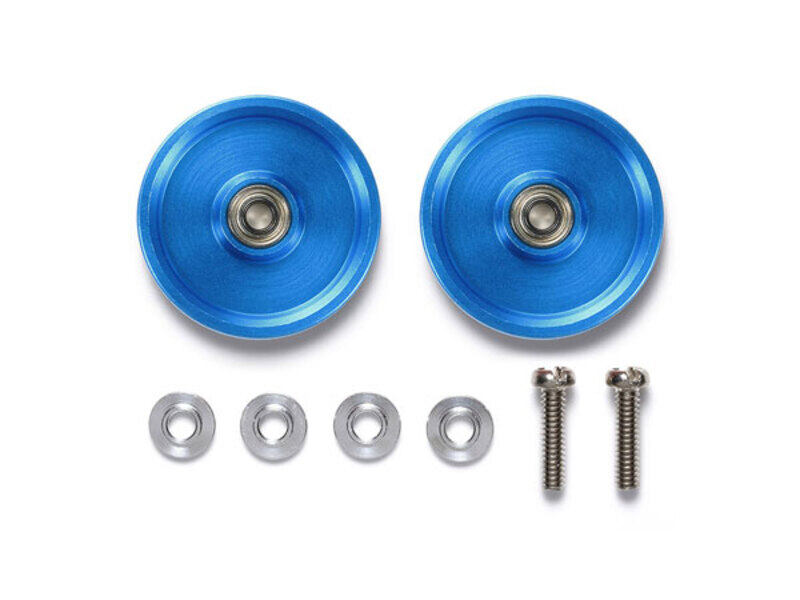 Tamiya Mini 4WD GUP HG 19mm Aluminum Ball-Race Rollers Blue (Ringless) (2 pieces)
Tamiya Mini 4WD GUP HG 19mm Aluminum Ball-Race Rollers Blue (Ringless) (2 pieces)