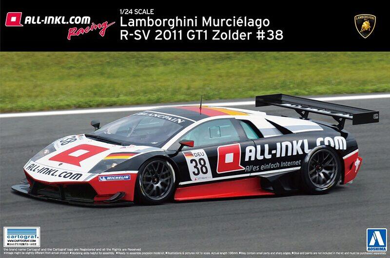 Aoshima 1/24 Super Car #16 Lamborghini Murcielago R-SV 2011 FIA GT1 Zolder #38
Aoshima 1/24 Super Car #16 Lamborghini Murcielago R-SV 2011 FIA GT1 Zolder #38