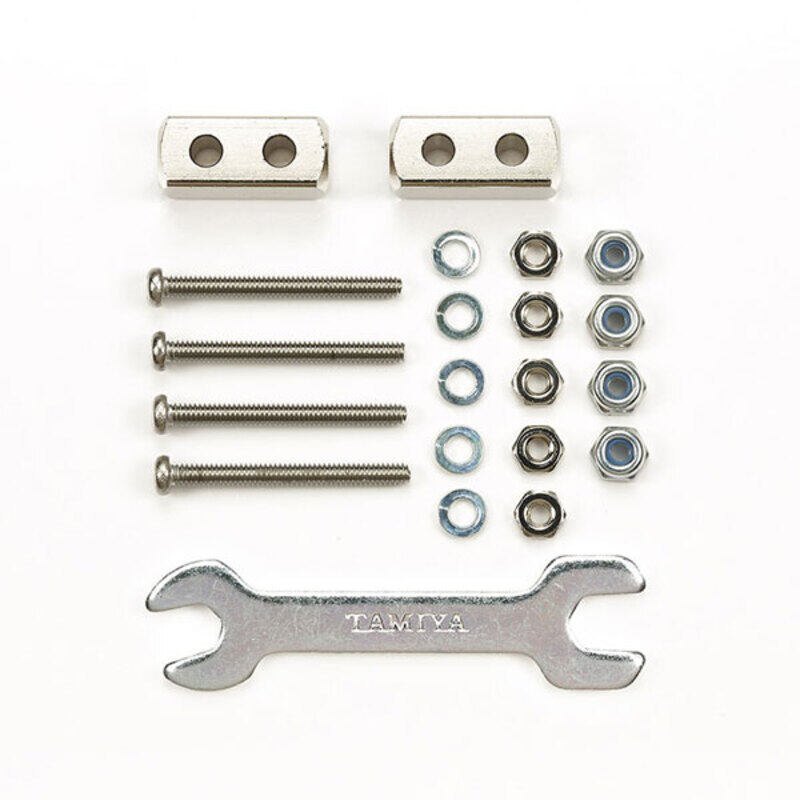 Tamiya Mini 4WD GUP Short Mass Damper Block Silver (3.6g, 6 x 6 x 14mm) (2 pieces)
Tamiya Mini 4WD GUP Short Mass Damper Block Silver (3.6g, 6 x 6 x 14mm) (2 pieces)