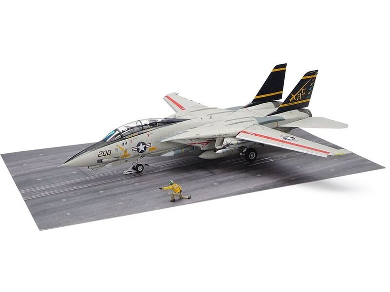 Tamiya Aircraft Models 1/48 Scale #122 U.S. Carrier Fighter Grumman F-14A Tomcat Late Model Carrier Launch Set
Tamiya Aircraft Models 1/48 Scale #122 U.S. Carrier Fighter Grumman F-14A Tomcat Late Model Carrier Launch Set