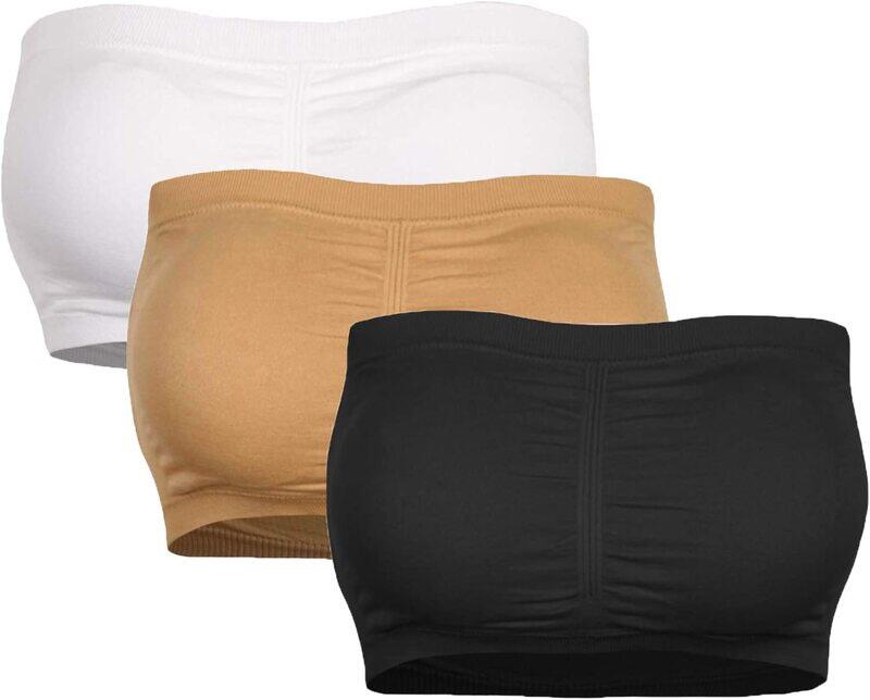 generic Cabales 3 Packs Women's Seamless Bandeau Crop Tube Top Bra Strapless Padded Bralette
generic Cabales 3 Packs Women's Seamless Bandeau Crop Tube Top Bra Strapless Padded Bralette
