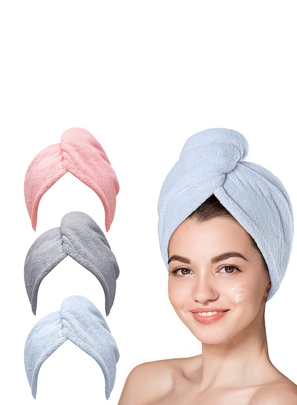 Generic Microfiber Women Wet Hair Drying Hair Wrap Turban Towels for Curly Hair, Multicolour, 3-Pieces
Generic Microfiber Women Wet Hair Drying Hair Wrap Turban Towels for Curly Hair, Multicolour, 3-Pieces