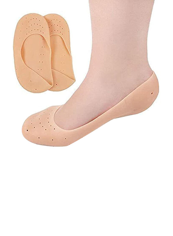Plenzo Silicone Moisturizing Ultra-Soft Spa Socks For Repair Dry Cracked Feet, 1 Pair, Beige
Plenzo Silicone Moisturizing Ultra-Soft Spa Socks For Repair Dry Cracked Feet, 1 Pair, Beige