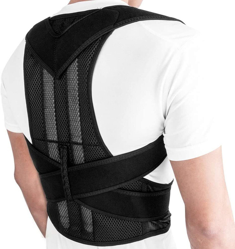 Whxml Posture Aligner Shoulder Support Adjustable Back Pain Corrector Brace Belt, XX Large, Black
Whxml Posture Aligner Shoulder Support Adjustable Back Pain Corrector Brace Belt, XX Large, Black