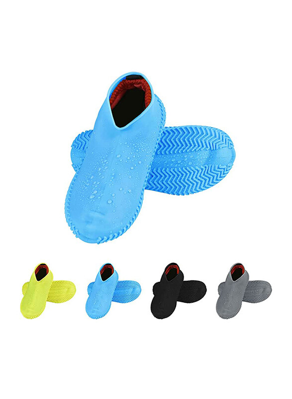 Luxaco Silicone Waterproof Foldable Non-slip Wear-resistant Shoe Covers for Men & Women, 1 Pair, Blue
Luxaco Silicone Waterproof Foldable Non-slip Wear-resistant Shoe Covers for Men & Women, 1 Pair, Blue