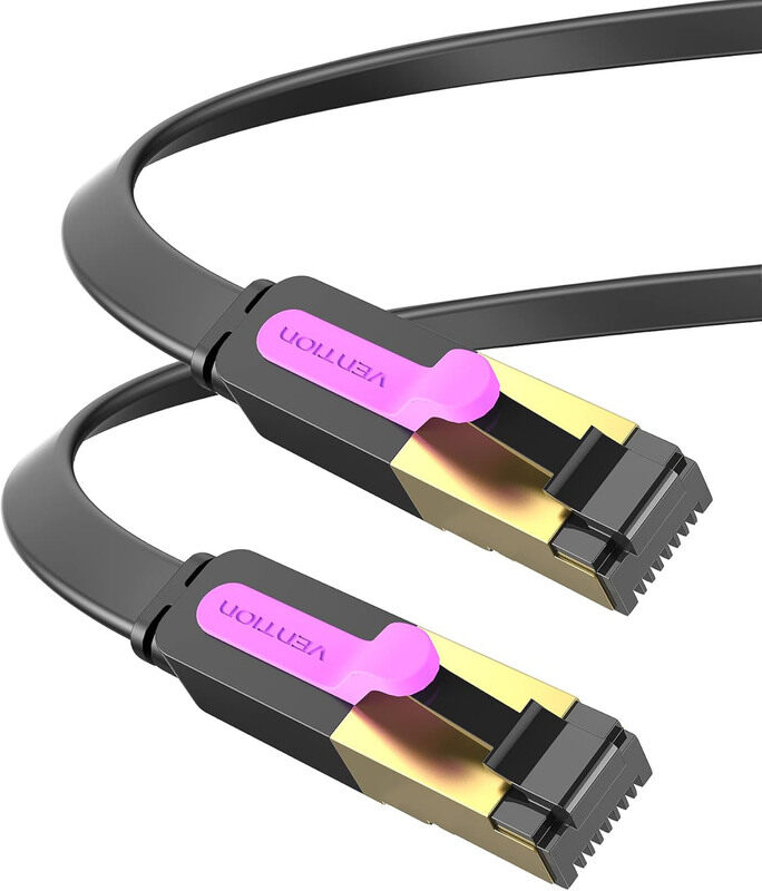 Vention 0.5-Meter Cat 7 Ethernet Cable, RJ45 to RJ45 for Router/Patch Panel, Black
Vention 0.5-Meter Cat 7 Ethernet Cable, RJ45 to RJ45 for Router/Patch Panel, Black