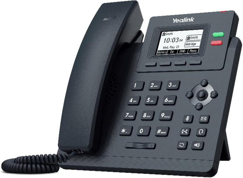 Yealink 2.3-inch 132 x 64p HD LCD Backlit Powered Ethernet Dual Line Audio, SIP-T31P, Black
Yealink 2.3-inch 132 x 64p HD LCD Backlit Powered Ethernet Dual Line Audio, SIP-T31P, Black