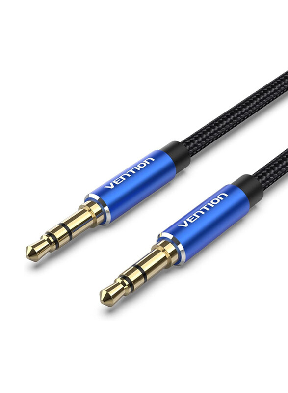 Vention 1.5-Meter AUX Gold Plated Audio Cable, 3.5 mm Jack to 3.5 mm Jack for Headphones, Mobile, Car Stereo, iPhone, iPad, HTC & LG, Black/Blue
Vention 1.5-Meter AUX Gold Plated Audio Cable, 3.5 mm Jack to 3.5 mm Jack for Headphones, Mobile, Car Stereo, iPhone, iPad, HTC & LG, Black/Blue