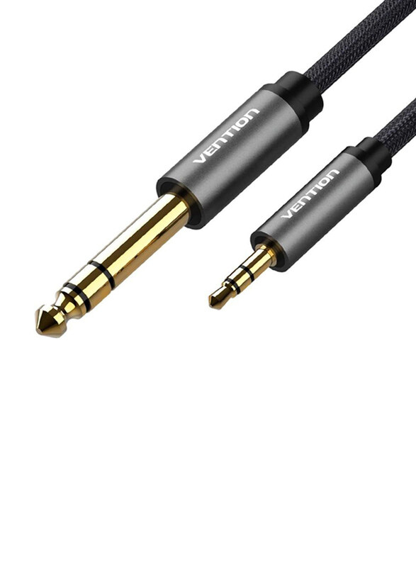 Vention Zinc Blend Cover & Nylon Braiding TRS Stereo Audio Cable, 3.5 mm Jack Male to 6.35 mm Jack Male for Laptops, Home Theaters & Amplifiers, Black
Vention Zinc Blend Cover & Nylon Braiding TRS Stereo Audio Cable, 3.5 mm Jack Male to 6.35 mm Jack Male for Laptops, Home Theaters & Amplifiers, Black