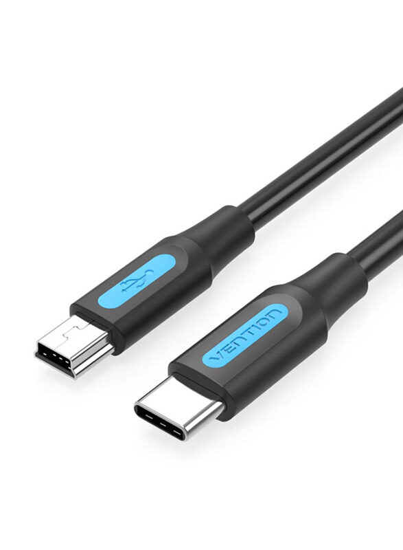 Vention 1.5-Meter USB Cable, USB Type-C to Mini-B USB Data Cable for Digital Camera HDD MP3 MP4 Player DVR GPS Mini USB 2.0, Black
Vention 1.5-Meter USB Cable, USB Type-C to Mini-B USB Data Cable for Digital Camera HDD MP3 MP4 Player DVR GPS Mini USB 2.0, Black