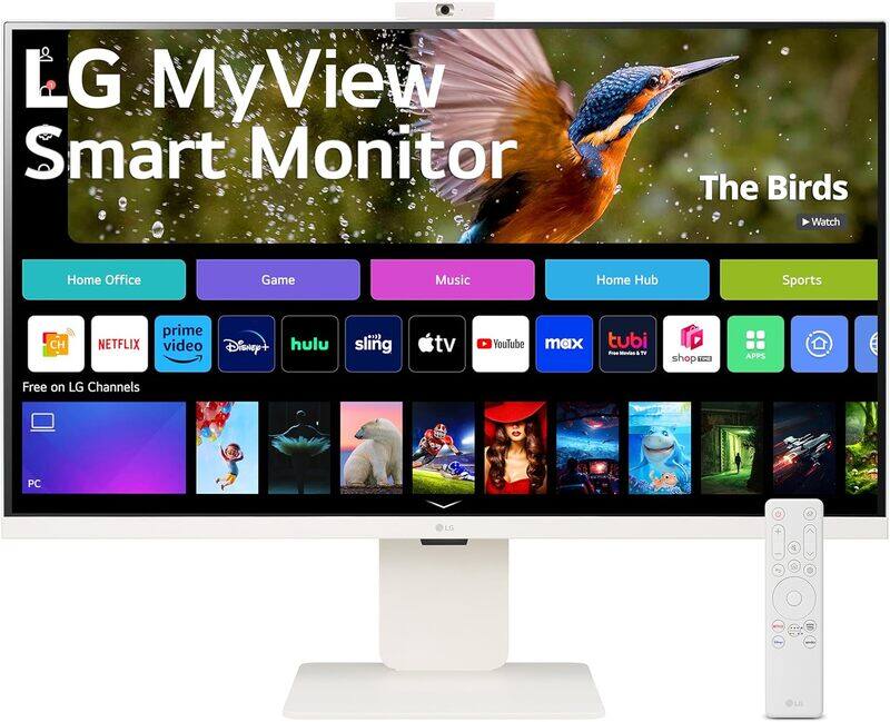 LG 32SR85U-W 32 inch MyView 4K UHD, IPS Display, webOS Smart Monitor, ThinQ Home, USB Type C 90W PD, Built in FHD Webcam, Speaker, HDR 10, AirPlay 2,
LG 32SR85U-W 32 inch MyView 4K UHD, IPS Display, webOS Smart Monitor, ThinQ Home, USB Type C 90W PD, Built in FHD Webcam, Speaker, HDR 10, AirPlay 2,