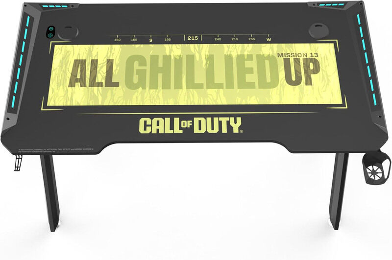 Generic Gameon Call Of Duty (COD) Hawksbill Series RGB Flowing Light Gaming Desk, Black/Green
Generic Gameon Call Of Duty (COD) Hawksbill Series RGB Flowing Light Gaming Desk, Black/Green