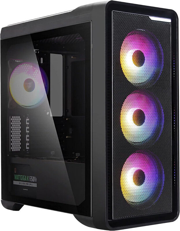 Multiple Zalman M3 Plus Micro ATX RGB Gaming PC Case with mATX / Mini-ITX 4x 120mm Static RGB Fans Preinstalled and Tempered Glass Side Panel, Black
Multiple Zalman M3 Plus Micro ATX RGB Gaming PC Case with mATX / Mini-ITX 4x 120mm Static RGB Fans Preinstalled and Tempered Glass Side Panel, Black