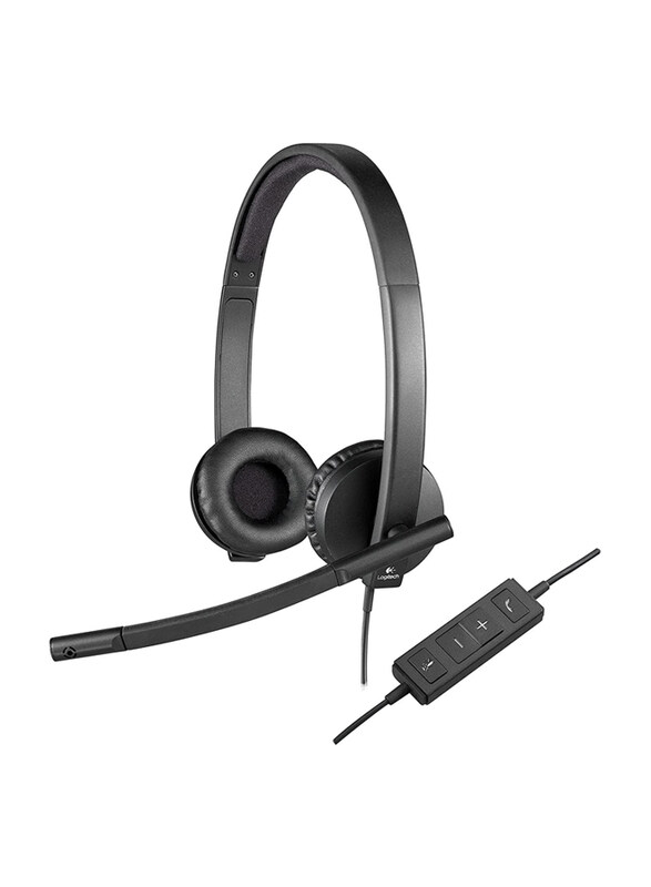 Logitech H570E Wired Over-Ear Noise Cancelling Headset with USB Connecter, Black
Logitech H570E Wired Over-Ear Noise Cancelling Headset with USB Connecter, Black