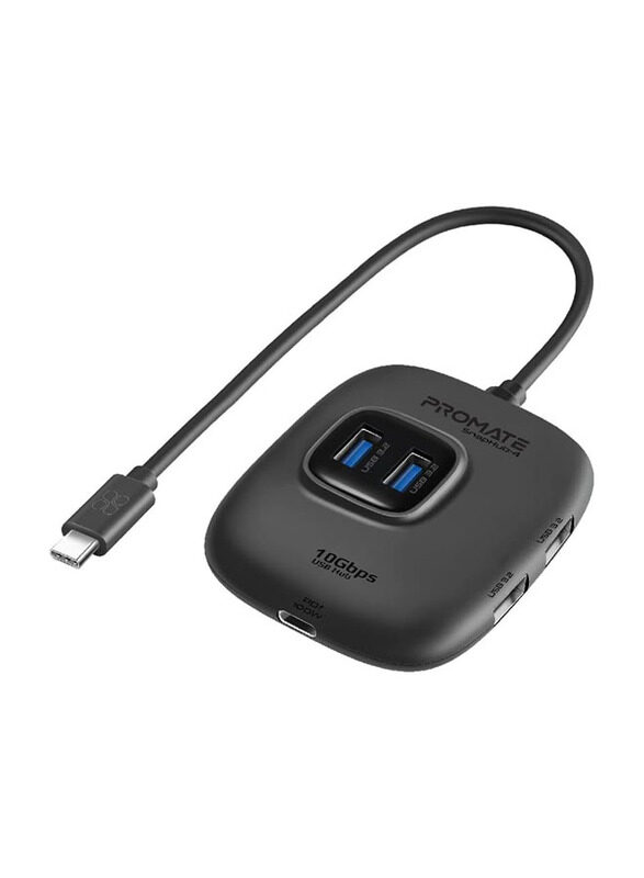 N/a Promate 10Gbps 4-USB 3.2 Ports and Compact Design 5-in-1 USB Hub for MacBook Pro/Samsung Chromebook Plus, SNAPHUB-4, Black
N/a Promate 10Gbps 4-USB 3.2 Ports and Compact Design 5-in-1 USB Hub for MacBook Pro/Samsung Chromebook Plus, SNAPHUB-4, Black